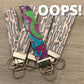 OOPS Spoonie Cotton Customizable Key Fob Wristlet, Chronic Illness Keychain Lanyard