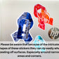 3 Stickers are shown on a silver laptop. A note says please be aware that because of the intricate shapes of these stickers they can rip easily when peeling off surfaces. Especially around narrow areas and corners. 