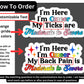 Instructions on how to order are shown. You can change the pride colors, choose what text you want between I'm Queer My text here are/is Moderate to Severe. And choose whether you want with or without sparkles. Answer the matching questions in the customizations box to order. I am happy to send mock-ups before or after purchase in case of questions.